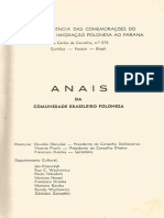 Anais Da Comunidade Brasileiro Polonesa Vol I PDF