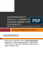 Sepsis Ec DT Anemia