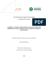 A qualidade e o respeito aos direitos humanos em serviços de saúde mental infantojuvenis temas para avaliação e para construção de uma cultura de defesa de direitos