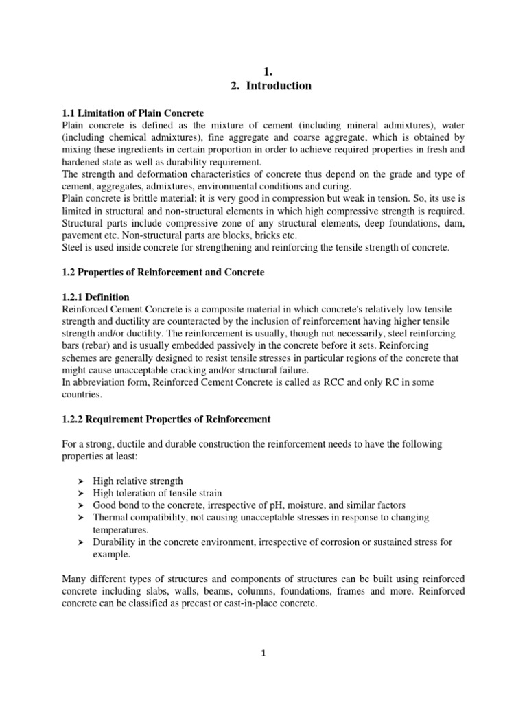 RCC Design Principles and Analysis | PDF | Reinforced Concrete ...