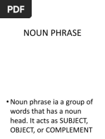 Noun Phrase