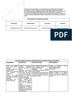 Plan de Trabajo Consejo Estudiantil