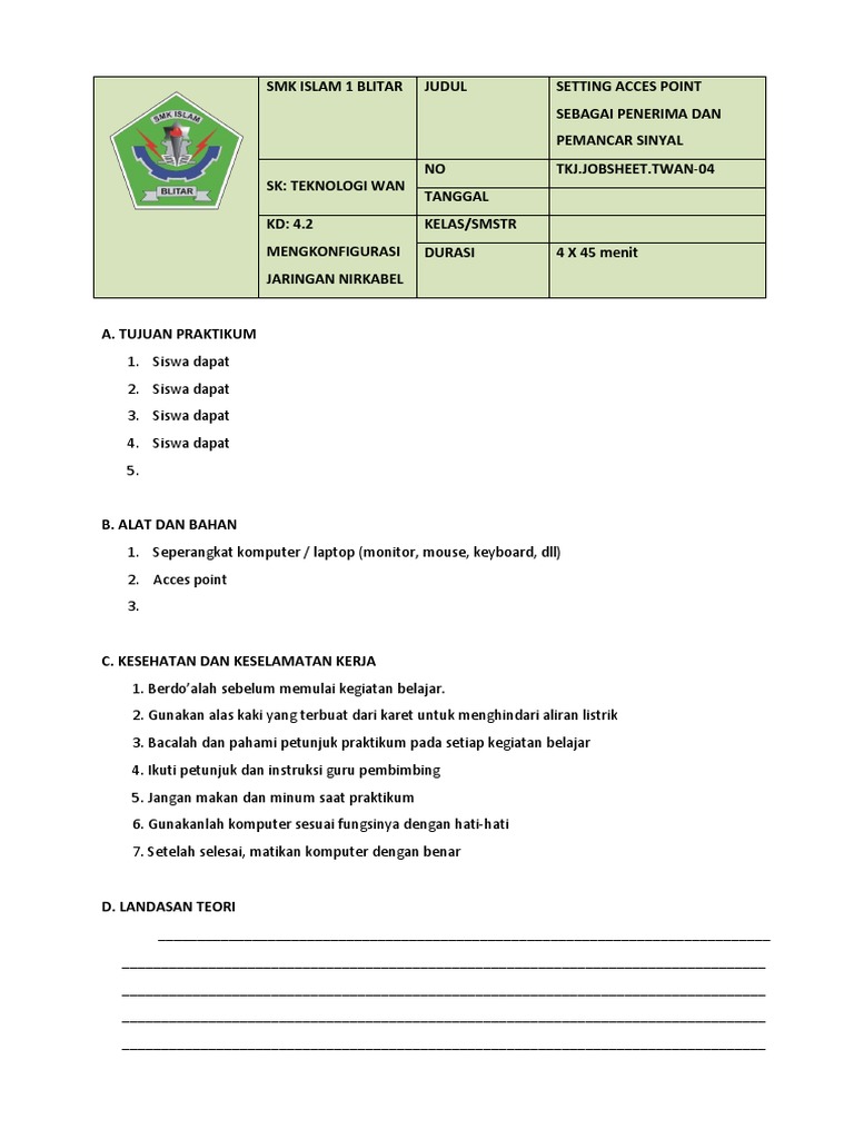 04Setting Acces Point Sebagai Penerima Dan Pemancar Sinyal PDF