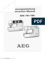 AEG Sewing Machine 791 - 795