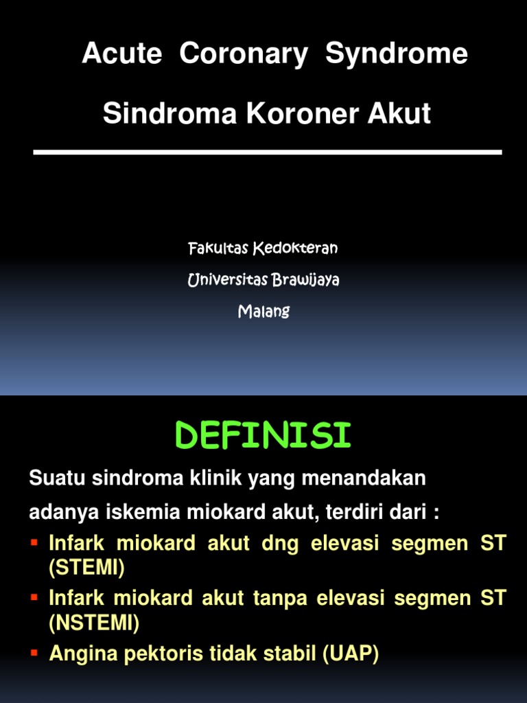 Understanding Acute Coronary Syndrome | PDF | Myocardial Infarction ...