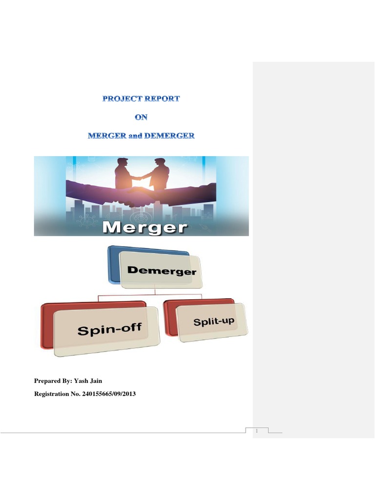 Mergers and Demergers in India Explained | PDF | Consolidation ...