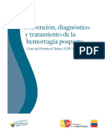 Prevención, Diagnóstico y Tratamiento de La Hemorragia Posparto