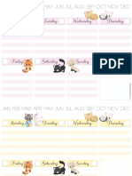 Cat Weekly Planners
