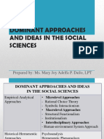 DISS - Lesson 5 - Dominant Approaches and Ideas in Social Sciences