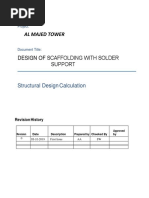 Scaffolding Load Design Calculations | PDF | Scaffolding | Beam (Structure)