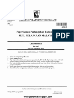SPM Mid Year 2008 Terengganu Chemistry Paper 1
