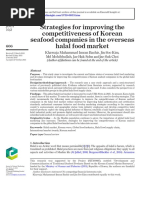 Strategies For Improving The Competitiveness of Korean Seafood Companies in The Overseashalal Food Market PDF