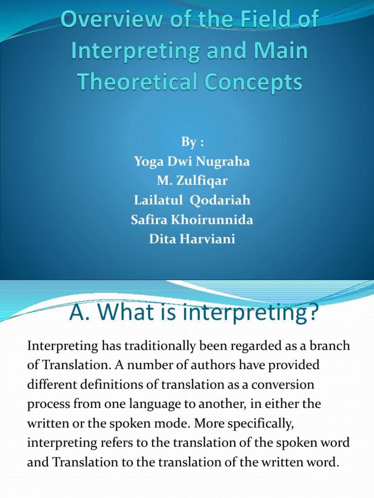 Interpreting vs. Translation Explained | PDF | Language Interpretation ...