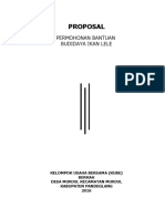 Proposal Budidaya Ikan Lele KUBE BERKAH