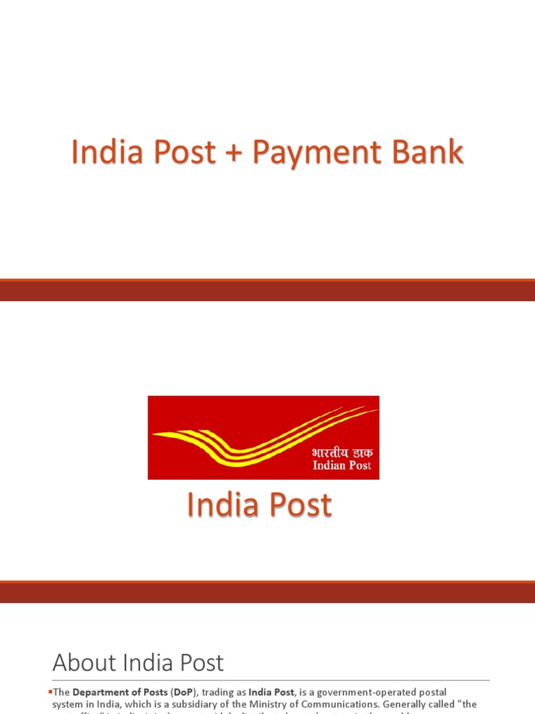 Image Result For Services Through Ippb India Post