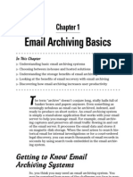 Email Archiving Dummies Chapter 1