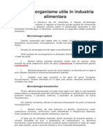 Microorganisme utile in industria alimentara