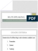 131 IELtS Speaking Grading Advice