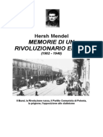 Hersh Mendel Memorie Di Un Rivoluzionario Ebreo (1902 - 1940)