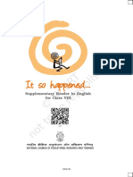 English - It So Happened - Class 8 PDF