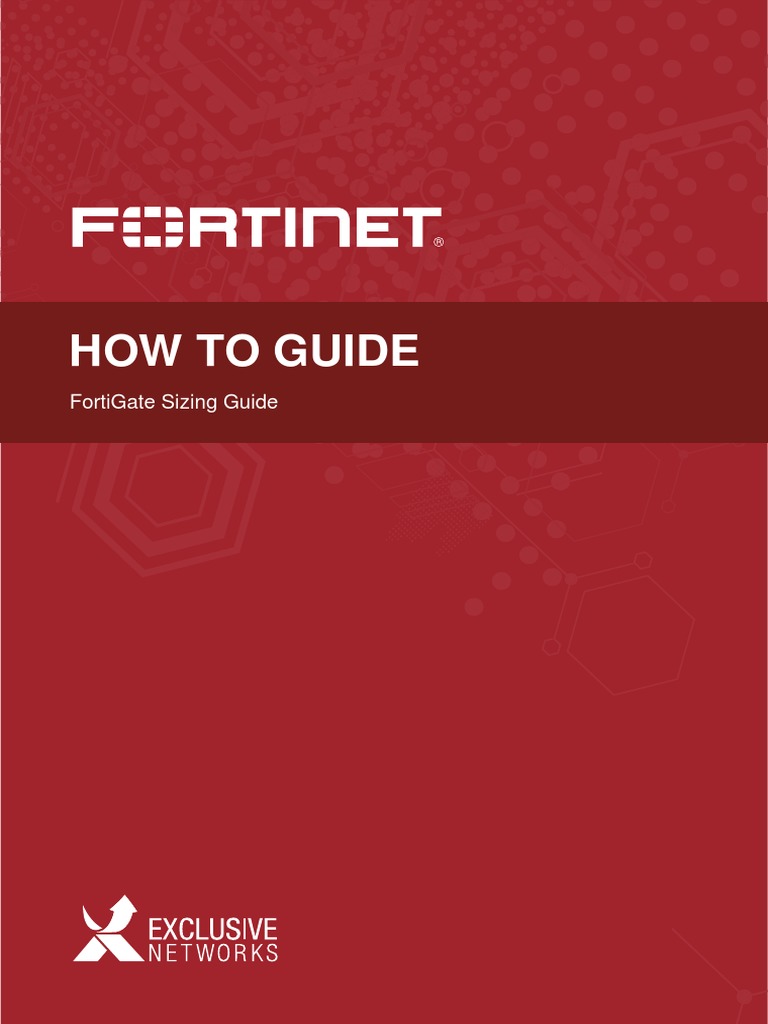 How To Guide FortiGate Sizing Guide PDF Digital Subscriber Line