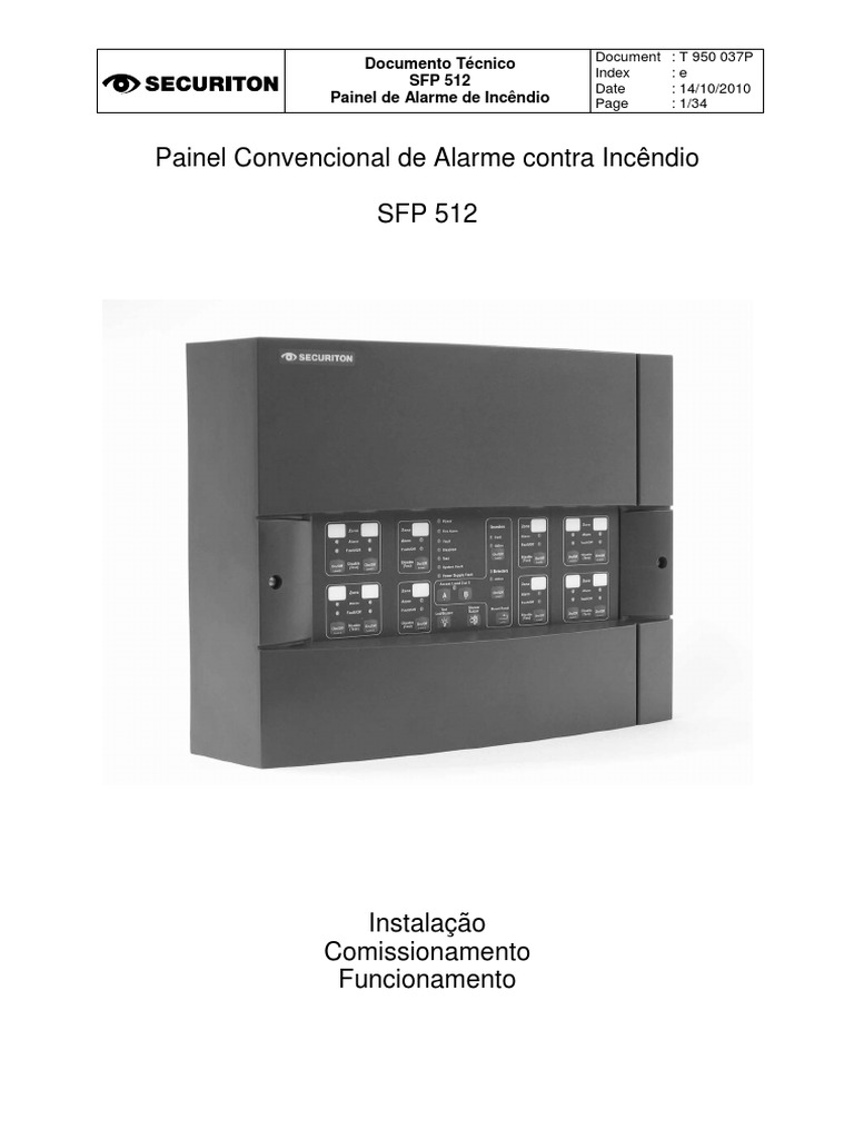 Securiton SFP-512 | PDF | Relé | Diodo emissor de luz