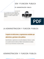 Administracion y Funcion Publica