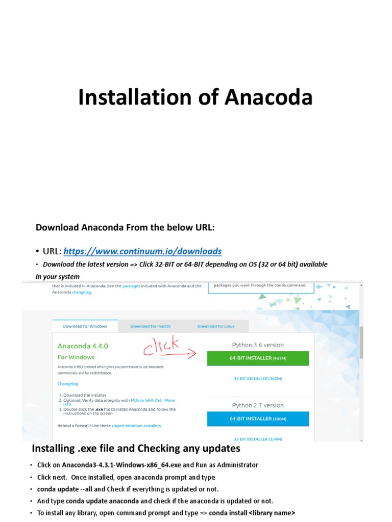 Anaconda Installation | PDF | Python (Programming Language) | Software ...