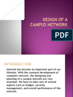 Campus Network Design for Reliability and Security