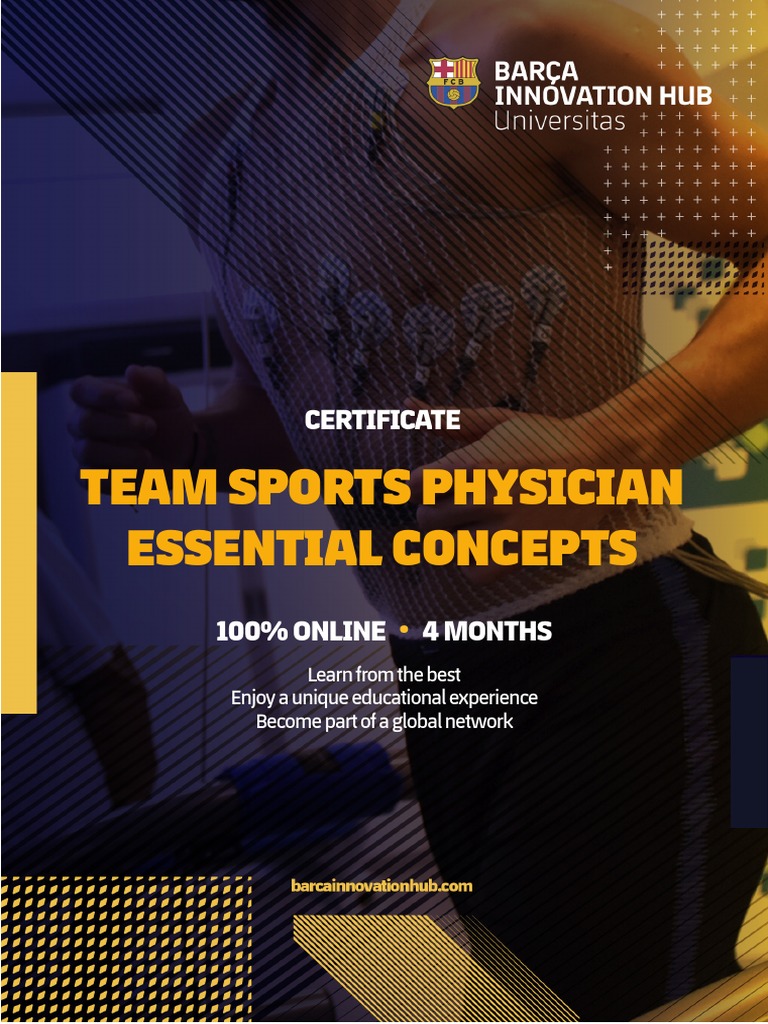 Certificate in Team Sports Physician Fundamentals PDF Physical