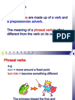 e. phrasal verbs