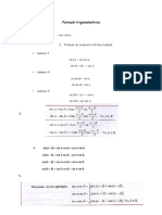 Formule trigonometrie