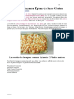 Lasagnes Saumon Épinards GF