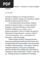 Despre Sfanta Biserica – Ortodoxie si erezie la Sfantul Epifanie