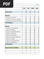 Flujo de Caja en Excel | PDF | Flujo de efectivo | Dinero