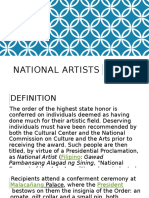 Contemporary Arts - National Artists