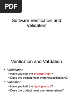 Software Verification and Validation