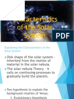 Characteristics of The Solar System