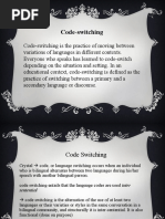 Download Code Switching by mani_selva SN44679902 doc pdf