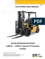 Caterpillar Forklift GP35N IC Pneumatic Trucks Electronic Sales Manual PDF