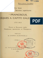 Fabre Benjamin - Un Initié Des Sociétés Secrètes Supérieures Franciscus Esques A Capite Galeato PDF