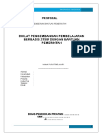 Proposal Diklat Pengembangan Pembelajaran Berbasis STEM DGN Banpem