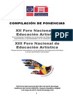 XII Foro Nacional de Educación Artística