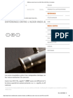 Différence Entre l'Acier Inox AISI 316 Et AISI 316L, Se Focaliser