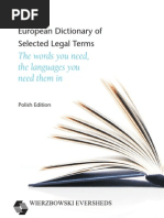 Polish Dictionary of European Legal Terms