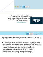 PROMEN Agregatno Planiranje - VJEŽBE-transportni Problem-Prošireni