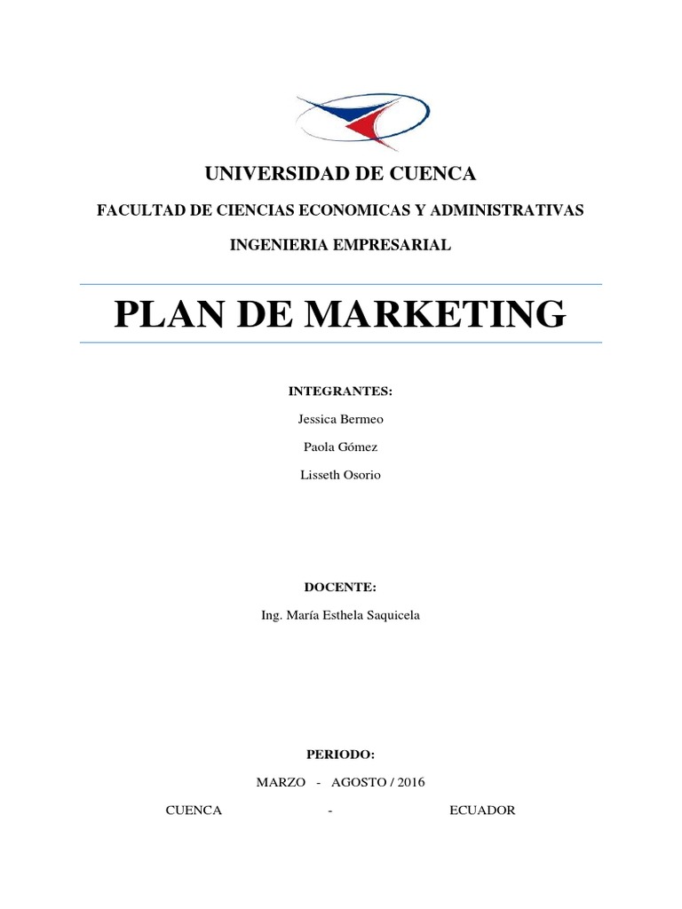 Plan de Marketing para Carrera Empresarial | PDF | Marketing | Evaluación