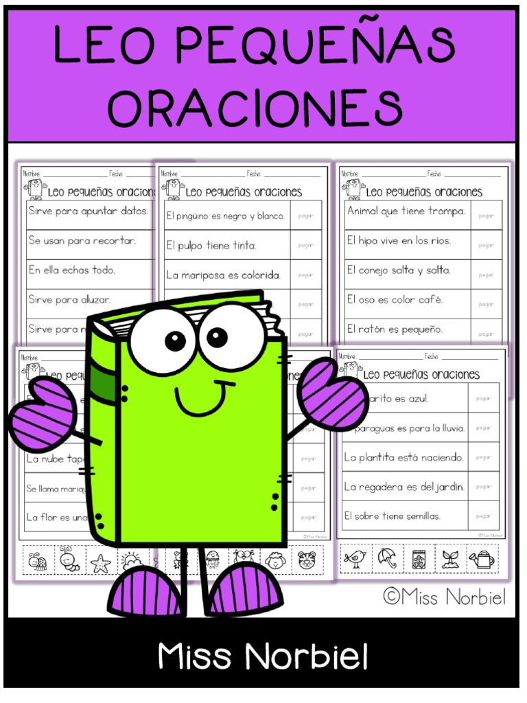 Recortable, Leo Oraciones - PDF Versión 1 | PDF | Ropa | Naturaleza