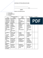 Practical Exam On Disassembly and Assembly