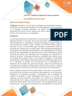 Problema  negociación mediana empresa Vs gran empresa